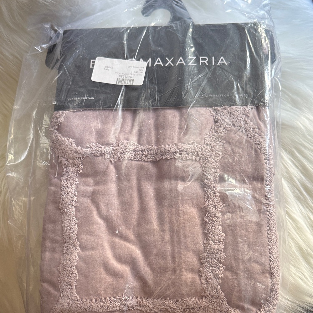 BCBGMaxAzria Lilac Textured shower curtain